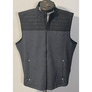 Southern Tide Vest Mens 2XL Gray‎ Black Full Zip Golf Performance Lightweight